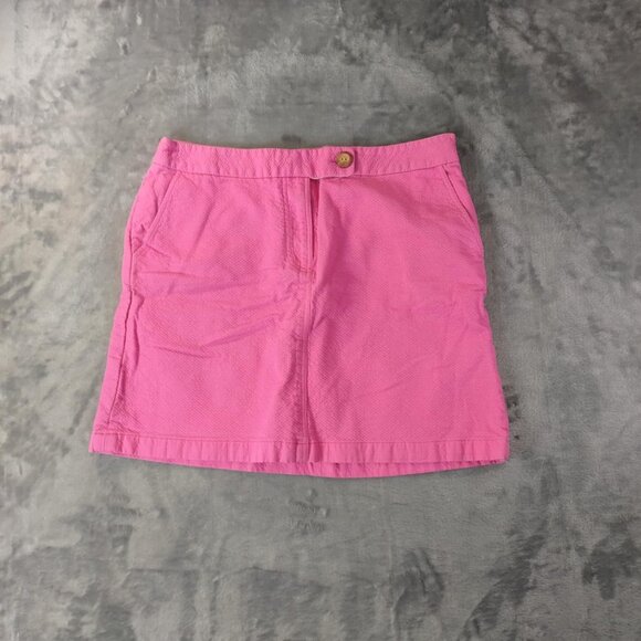 Vanessa Virgina Women's 6 Vibrant‎ Pink Vacation Summer Casual Cotton Skirt - Picture 1 of 8